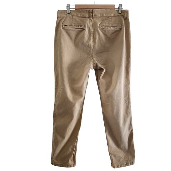 J Crew Vintage Straight Leg High Rise Chinos Dark Khaki Size 30 - Picture 2 of 12